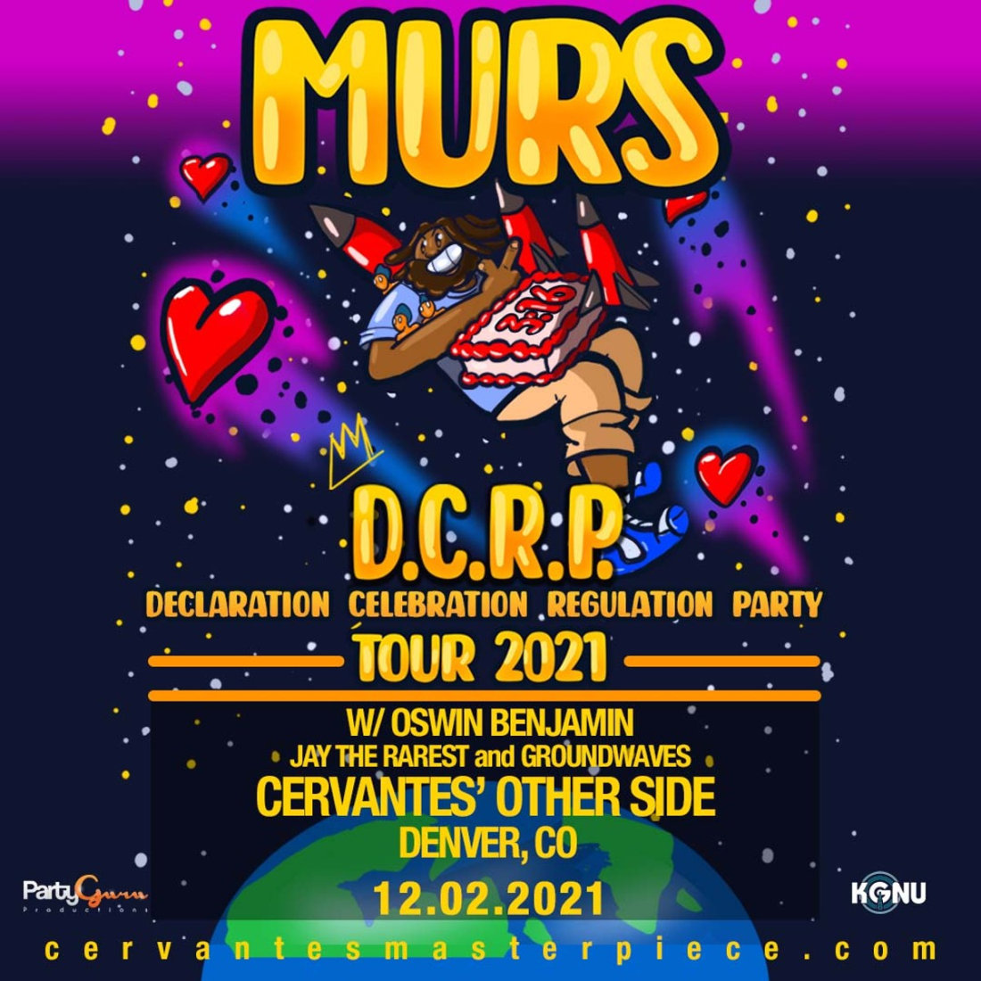 Murs w/ Oswin Benjamin, Jay The Rarest and Groundwaves